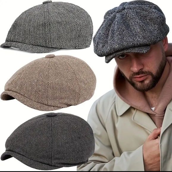 🆕️Wool Octagonal Beret For Men🧢 - Picture 3 of 7